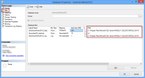 DataBase installed-path