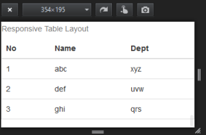 Responsive Table in BootStrap
