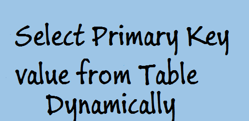 Select-Primary-Key-value-Table-dynamically-Sql-Server-technothirsty
