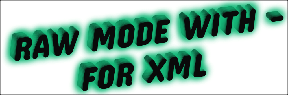 RAW Mode with FOR XML